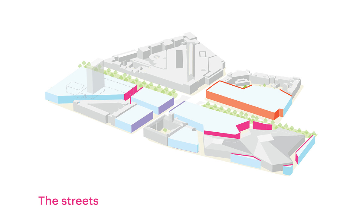MVRDV unveils masterplan for Ettlinger Tor area which includes a reflective floating garden