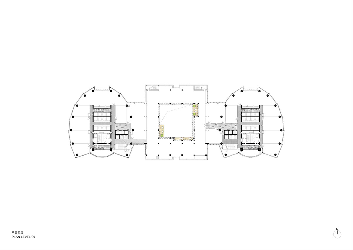 CLOU renovates Beijing's Huijing Twin Towers with a three-dimensional city courtyard