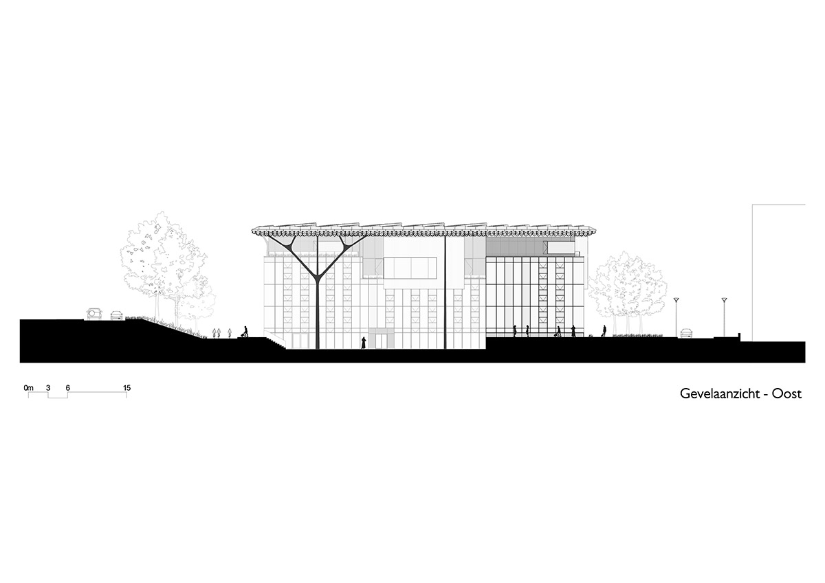 Benthem Crouwel Architects create forest-like effect for a new office building in Amsterdam