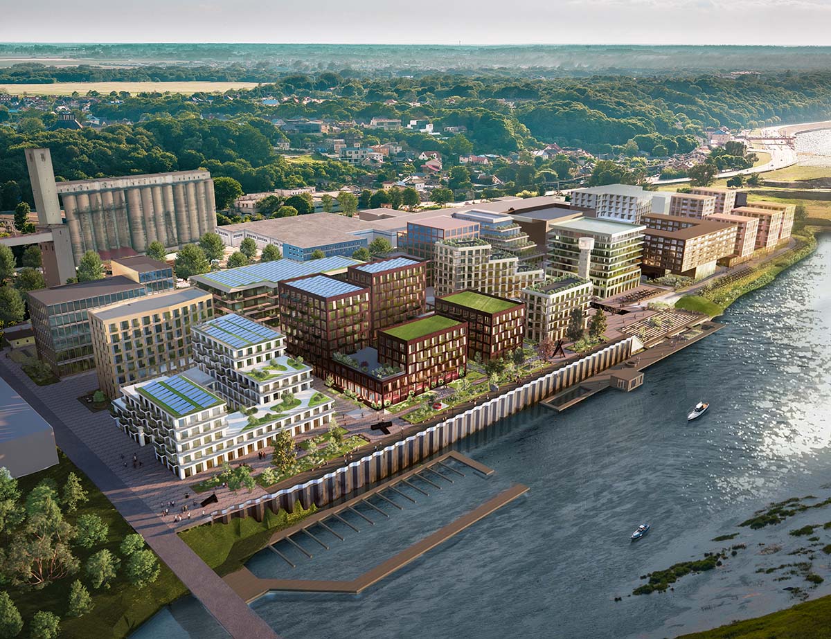 Barcode Architects selected for Riverfront District in Kaunas, Lithuania