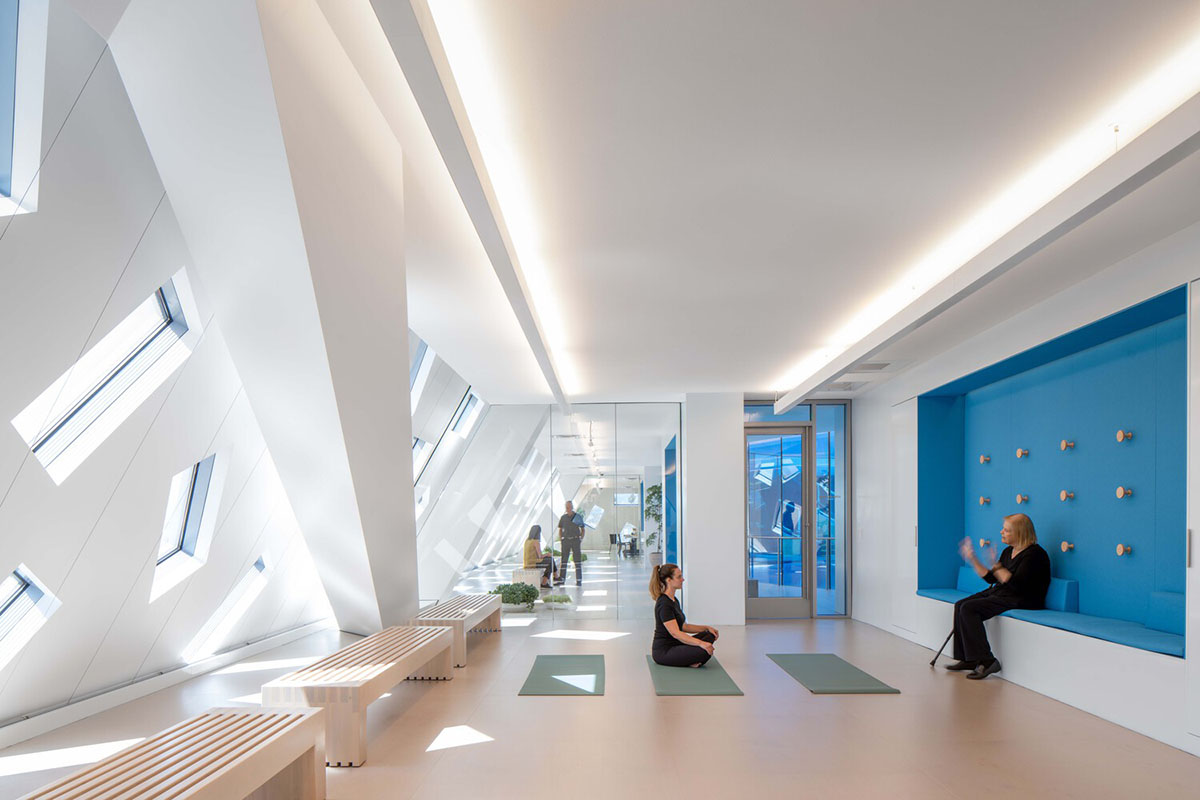 OMA completes Audrey Irmas Pavilion with trapezoidal form that respects its surrounding in California