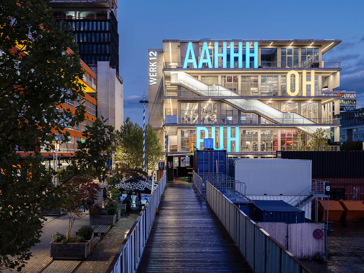 MVRDV's WERK12 building in Munich features expressive art façade addressing to German comics