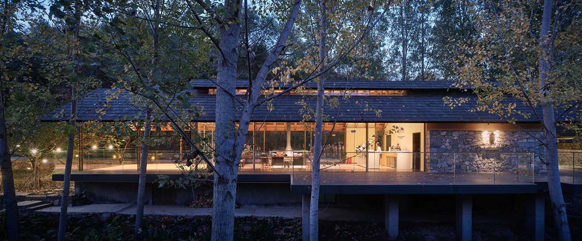 gad · line+ studio renovates old rubble houses and surrounding with light steel structures in China