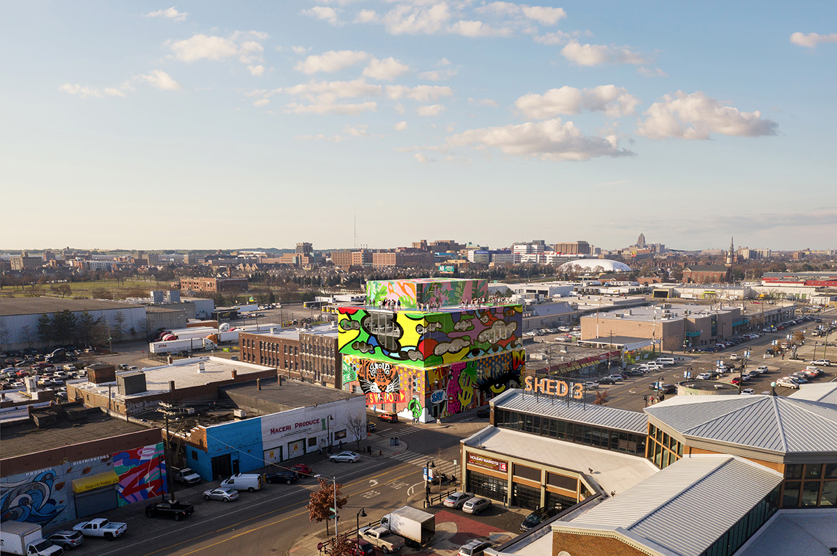 MVRDV reinterprets existing artwork of Detroit with 