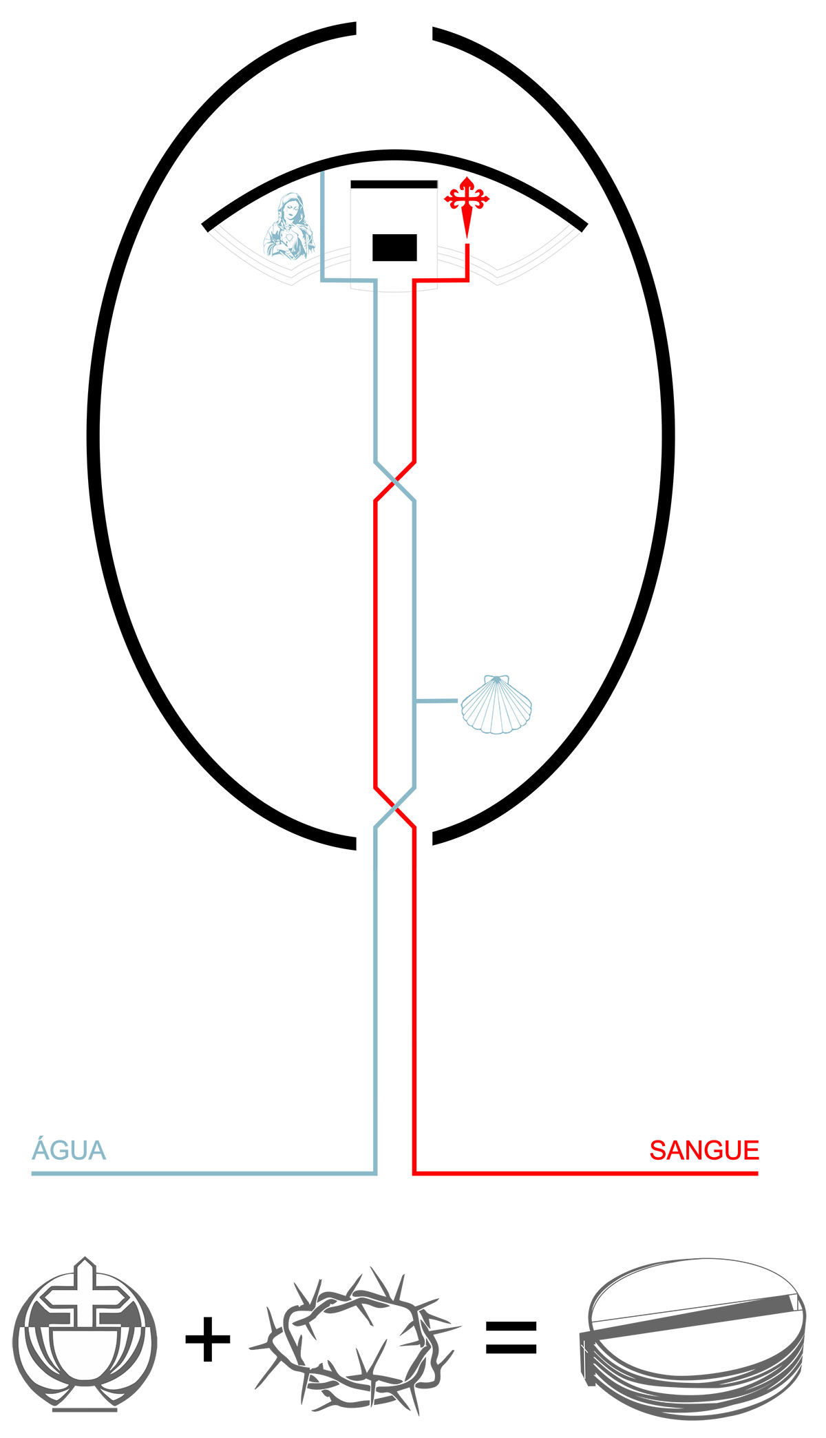 Hugo Correia completes elliptical church featuring sharp concrete lines in Portugal