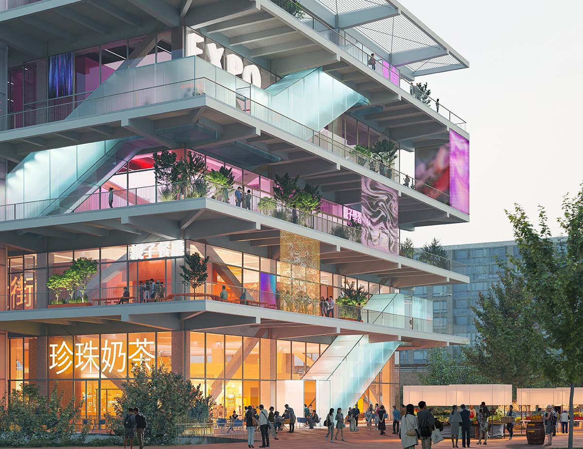 MVRDV challenges market typology with a translucent, colorful Market Cube in Zhubei, Taiwan