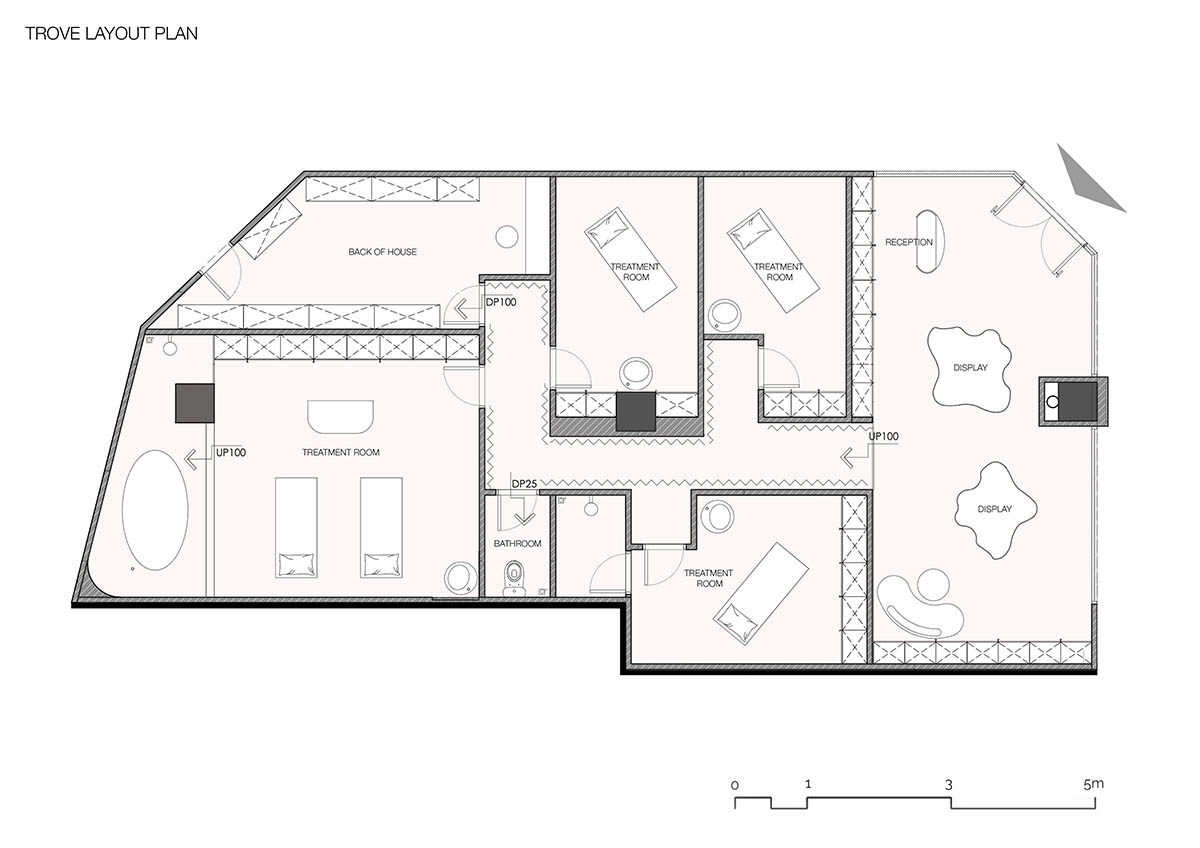 Spacemen created retail store that references sand dunes in Kuala Lumpur