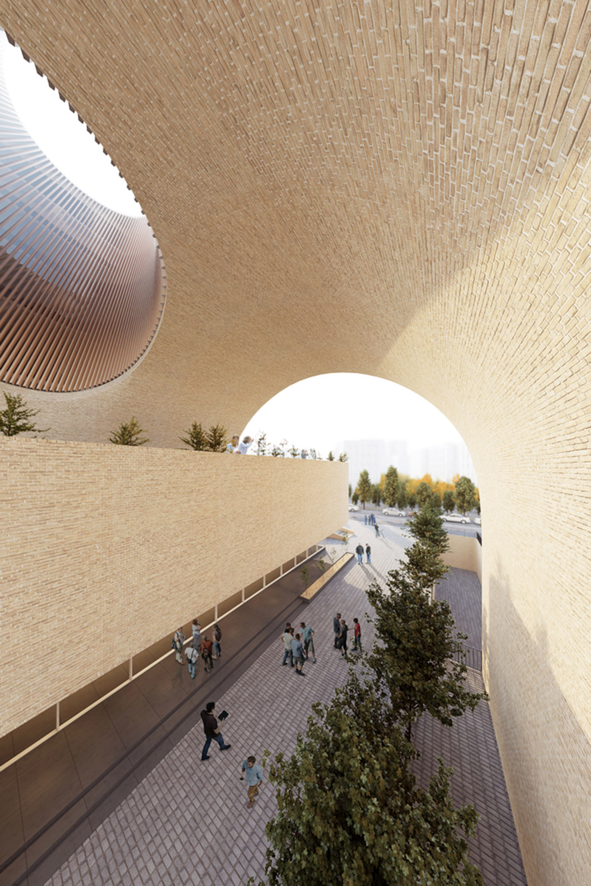 NextOffice creates giant node-looking passage for Mashhad C.E.O. Headquarters in Iran
