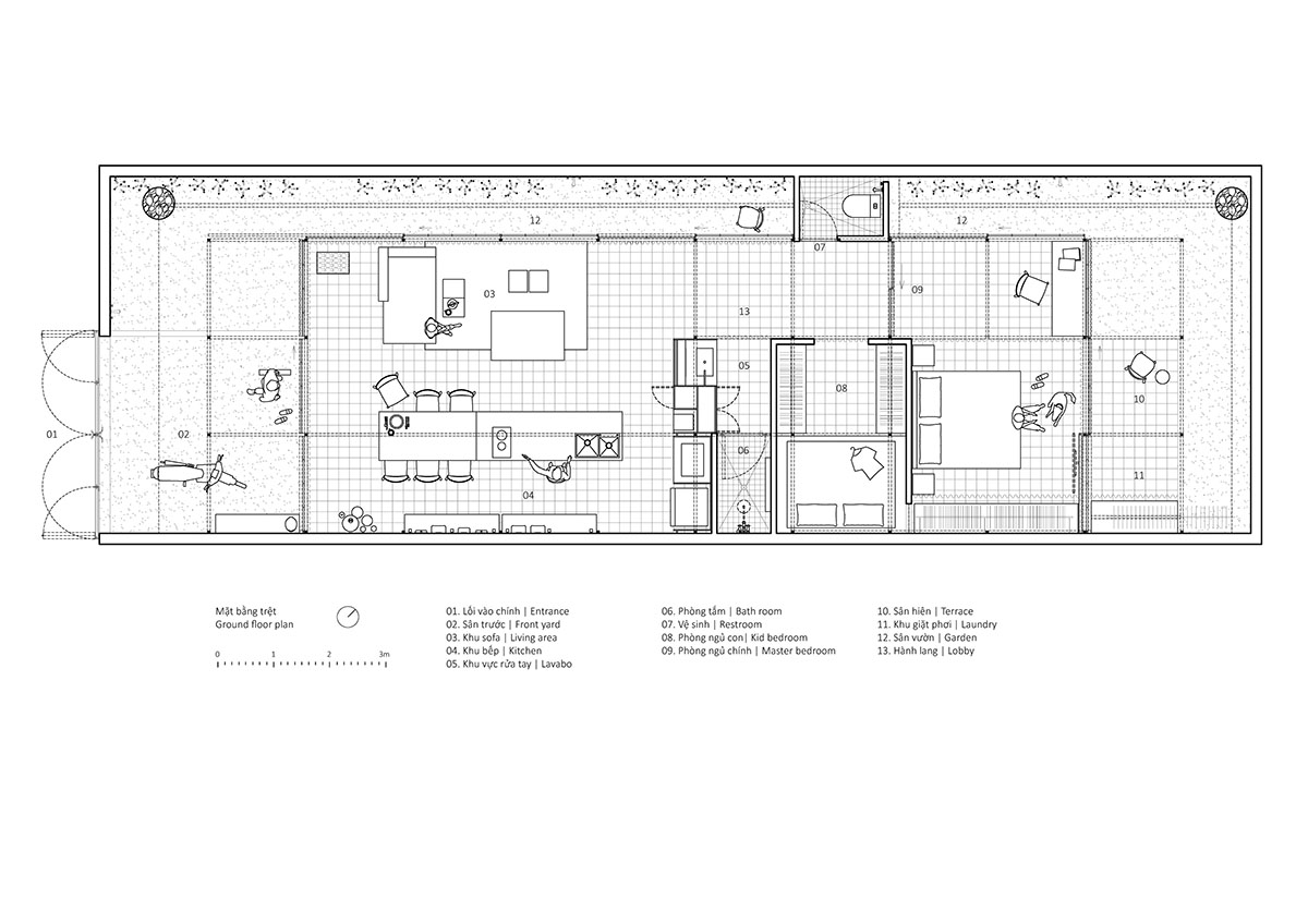 MIA Design Studio completes family house with angular roof in Vietnam 