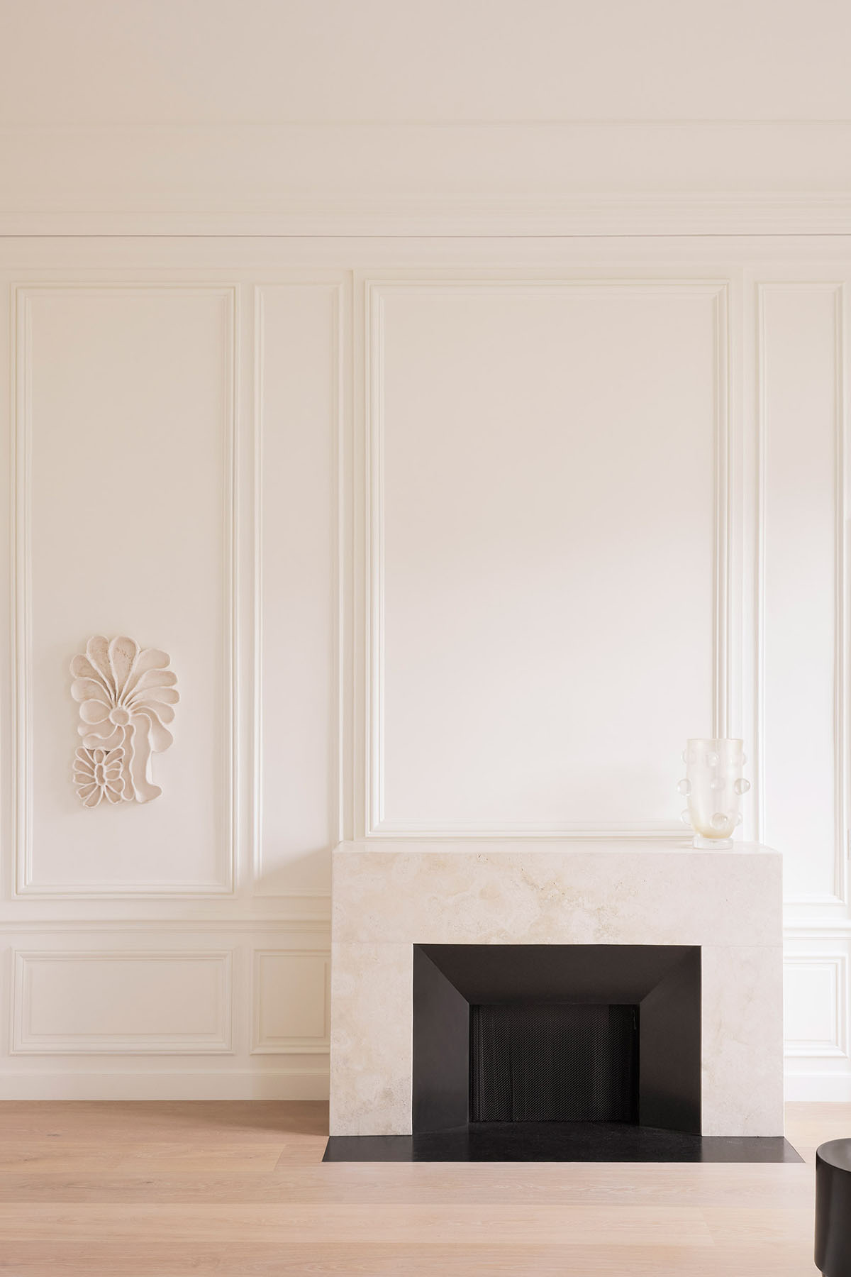 Wood Marsh adds a soft and warm colour palette to historic Paris Apartment 