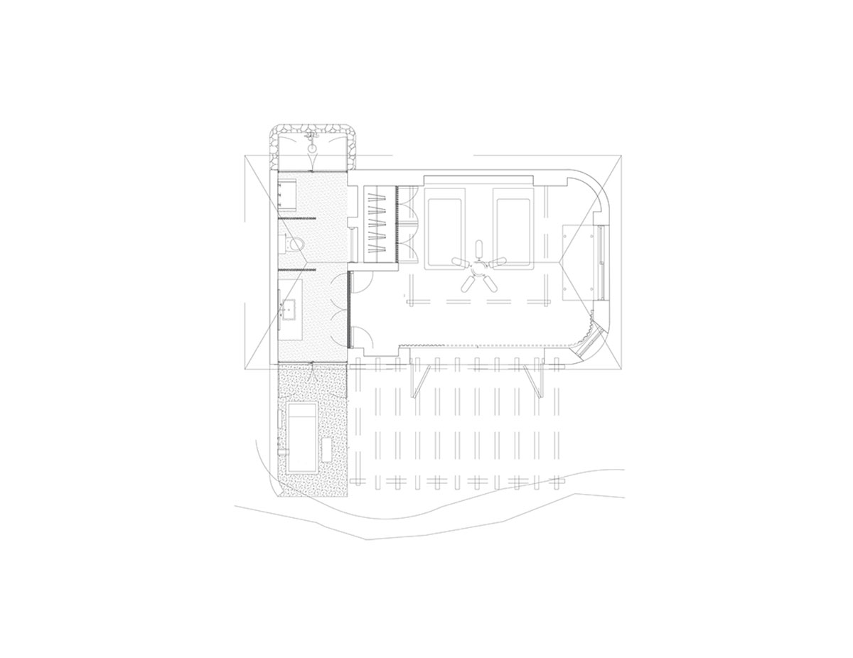 MAIN OFFICE adds half-circle yoga platform to thatched-roof guest villas in Sayulita, Mexico