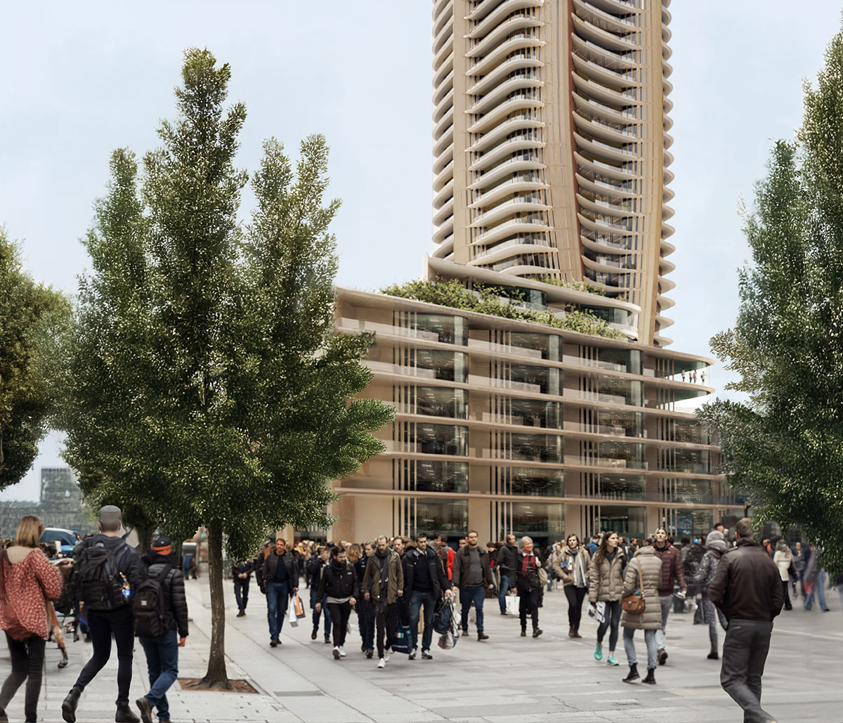 Zaha Hadid Architects unveils design for a new mixed-use tower in Belgrade