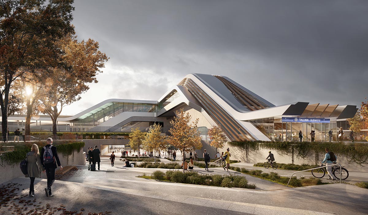 Zaha Hadid Architects begins construction on Ülemiste Passenger Terminal in Tallinn