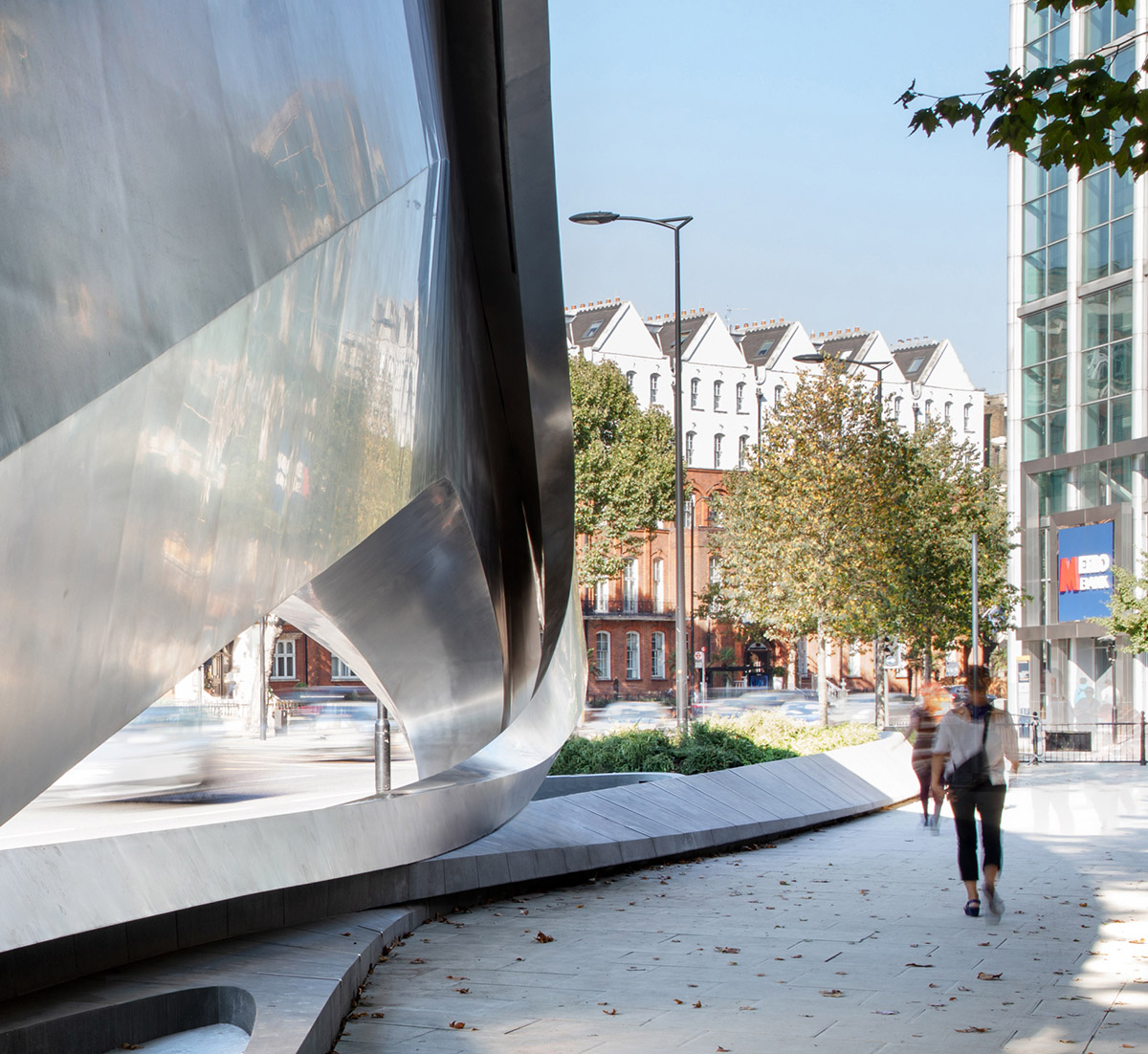Zaha Hadid Design created sinuous digital billboard for a media company