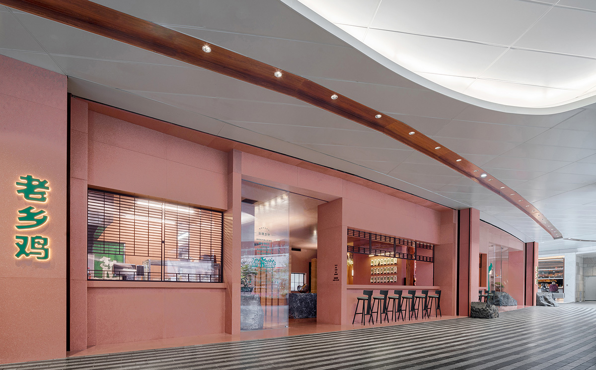 Nature Times Art Design completes farm to table restaurant with saturated color palette in Shenzhen