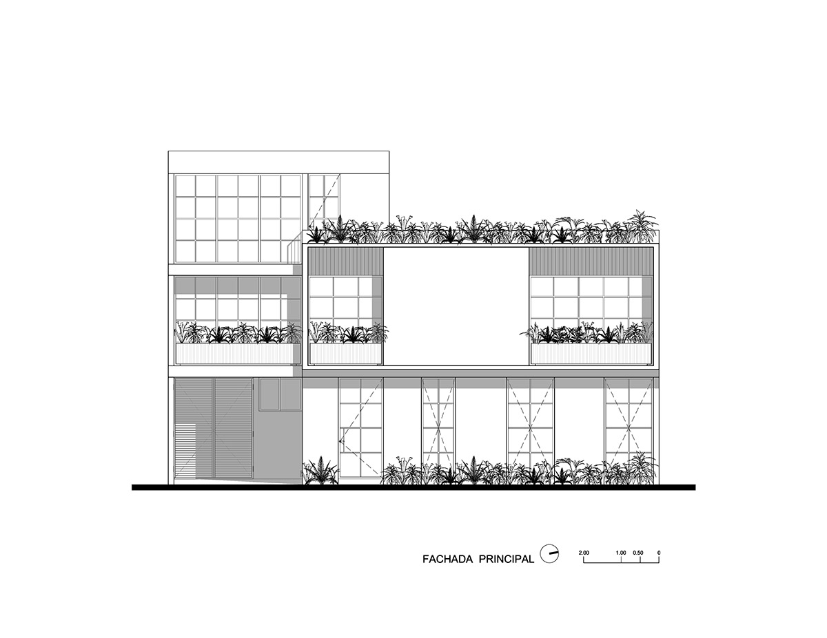 Estudio Tecalli uses red clay brick, concrete and glass to form MoMa House in Mexico