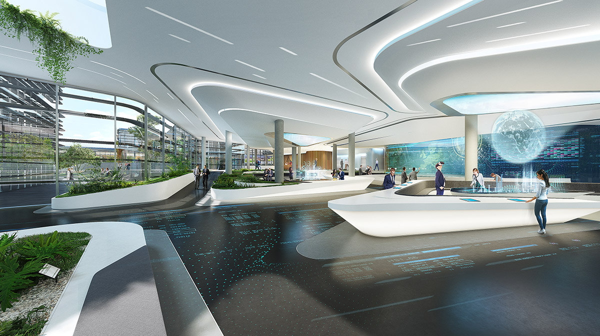 UNStudio's new cultural hub will rise on Georgian hills by creating fifth facade