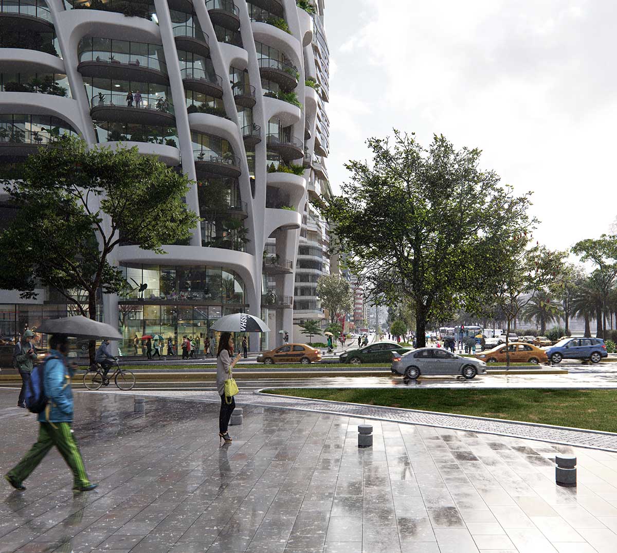 MAD unveils its twisting mixed-use Qondesa tower, set to become Quito’s tallest building