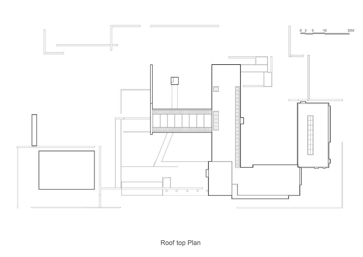 Linear placement of earth-toned walls choreographs a serene hotel by Studio A+ in China 