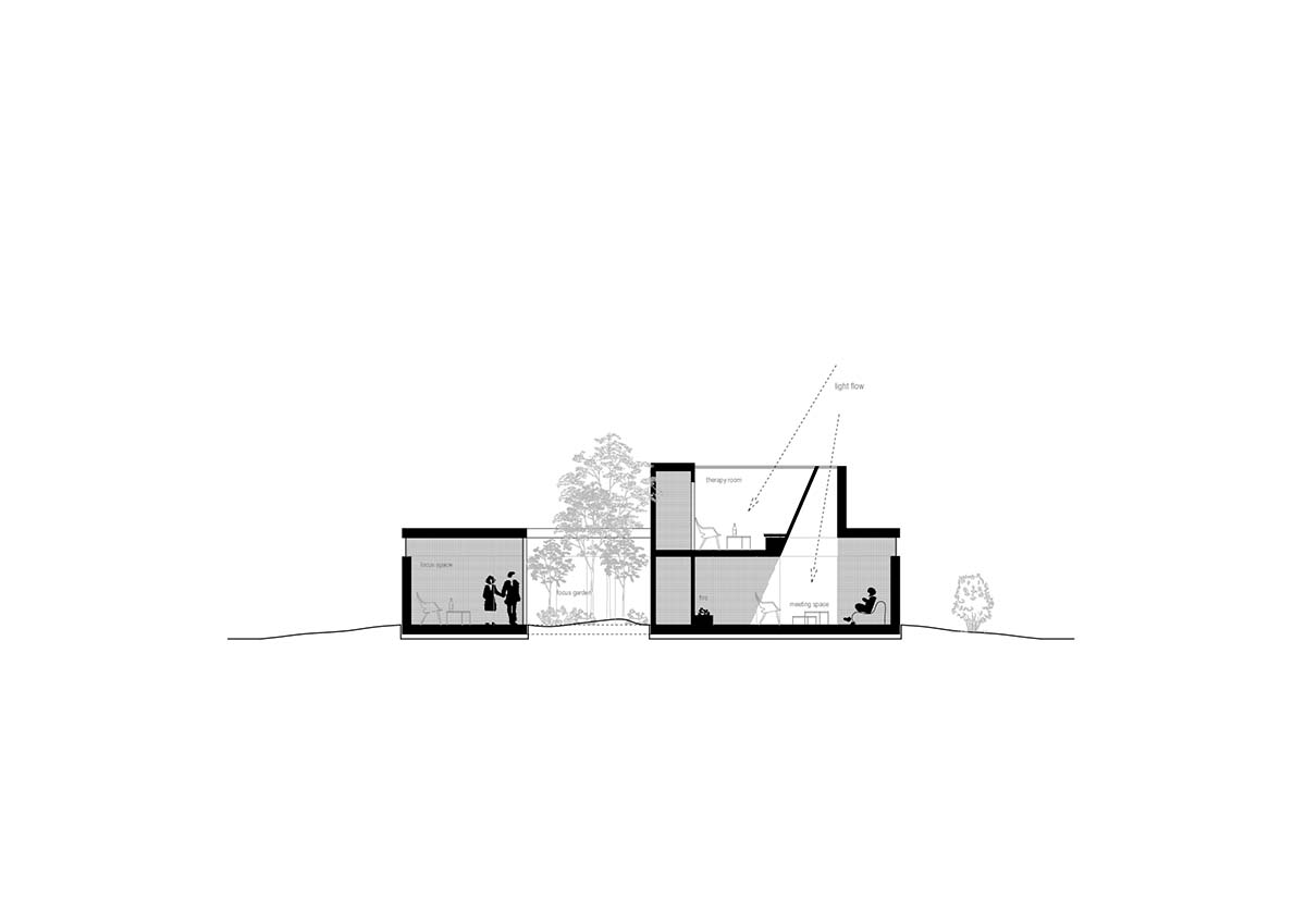 ARCHEKTA and Ark-shelter built healthcare center evoking