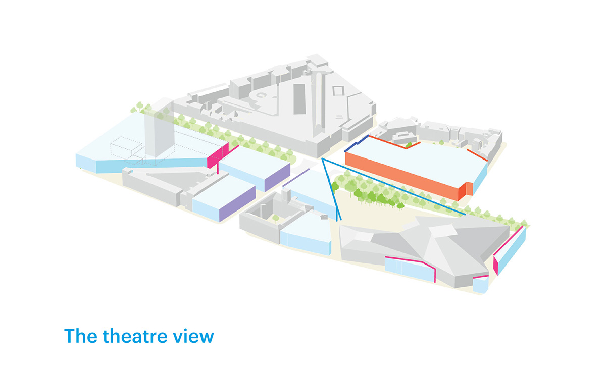 MVRDV unveils masterplan for Ettlinger Tor area which includes a reflective floating garden