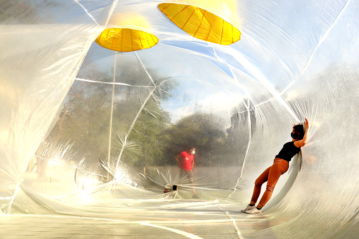 Corhuila University students in Colombia installed Artificial Topographies developed with 3D modeling