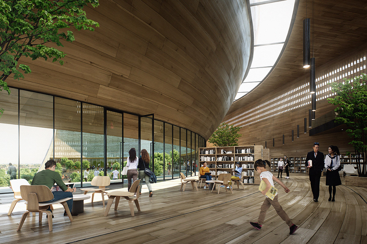 Croquis Design Studio unveils its competition proposal for City Main Library in Gwangju, South Korea