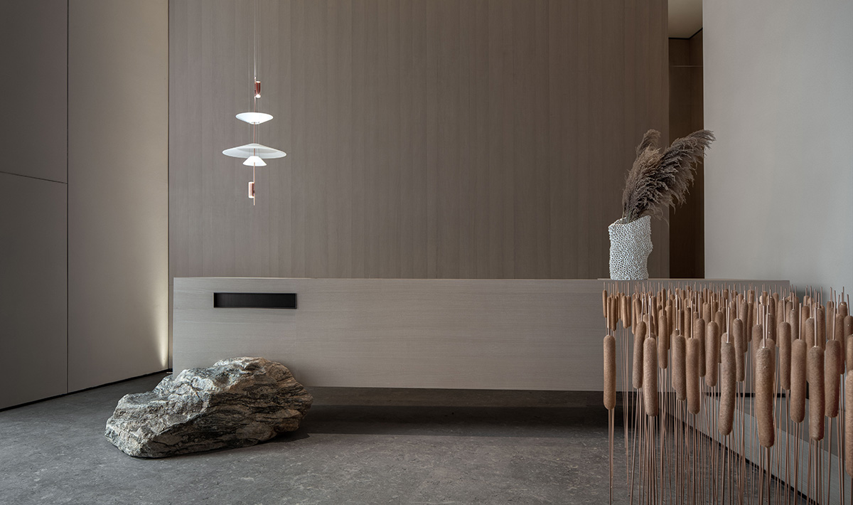 ONE-CU Interior Design Lab completes interiors of Xi'an Vanke - View Lake Sales Center in China