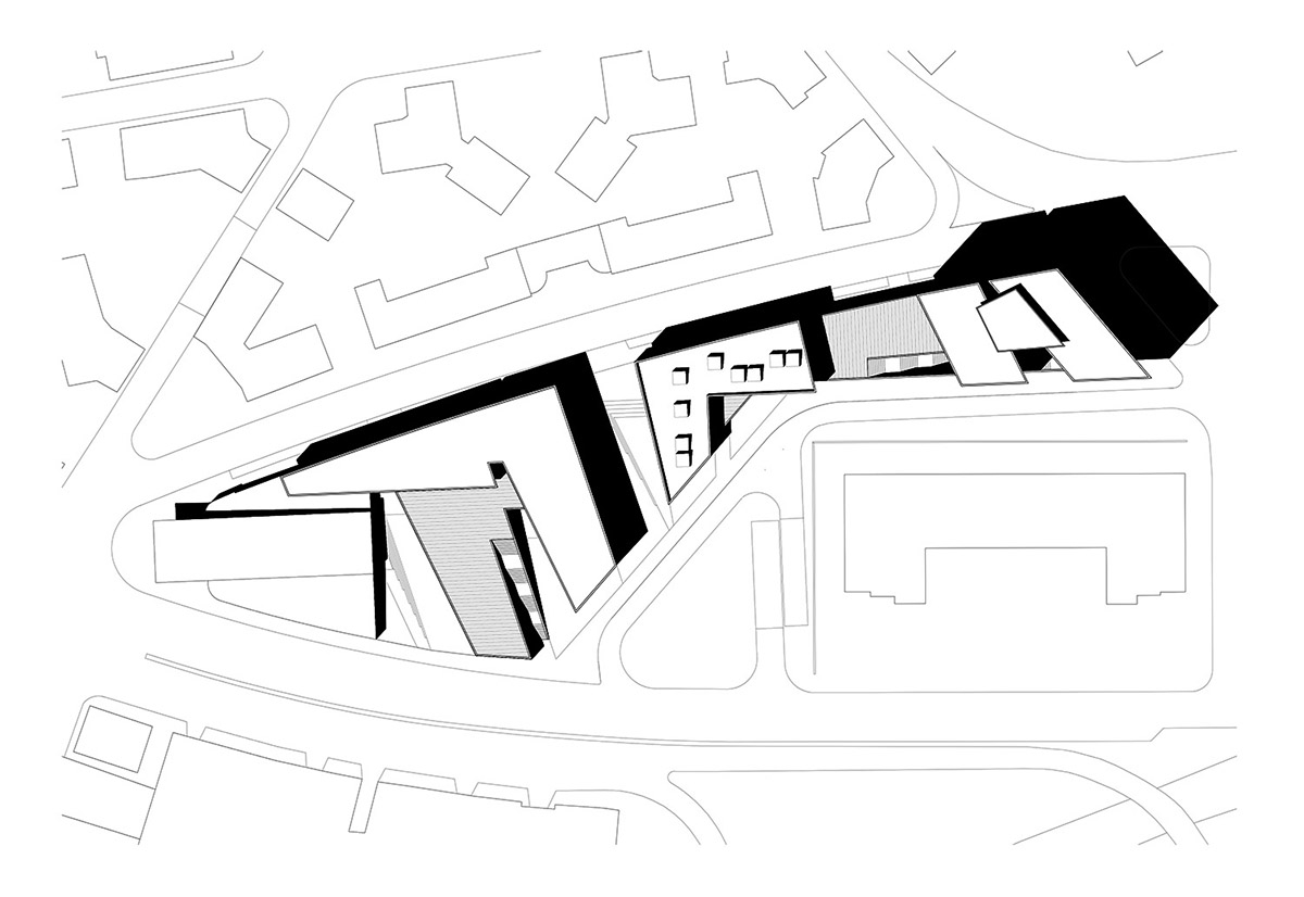 Labics' new fragmented complex fosters public space by setting trajectories in the heart of Rome