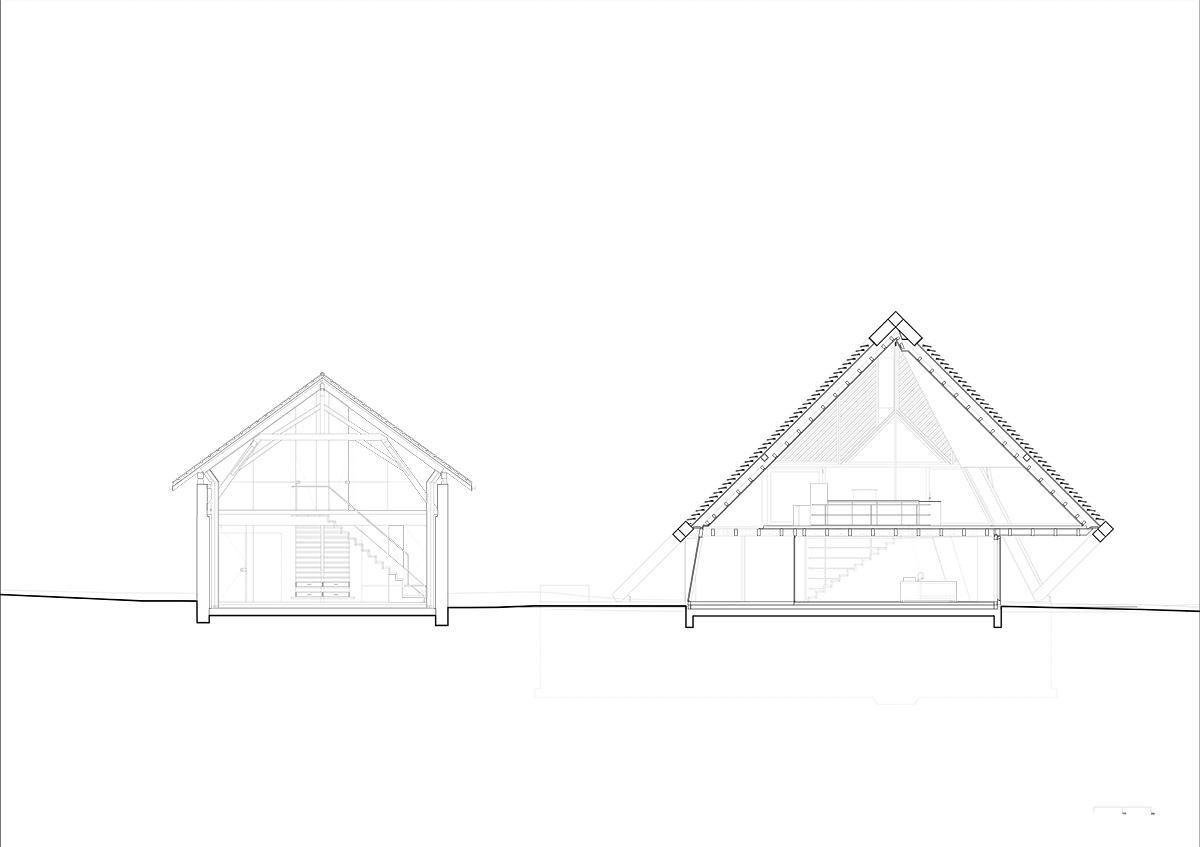 Dieter Dietz completes birdhouse-looking living space nestled in the Swiss rural landscape