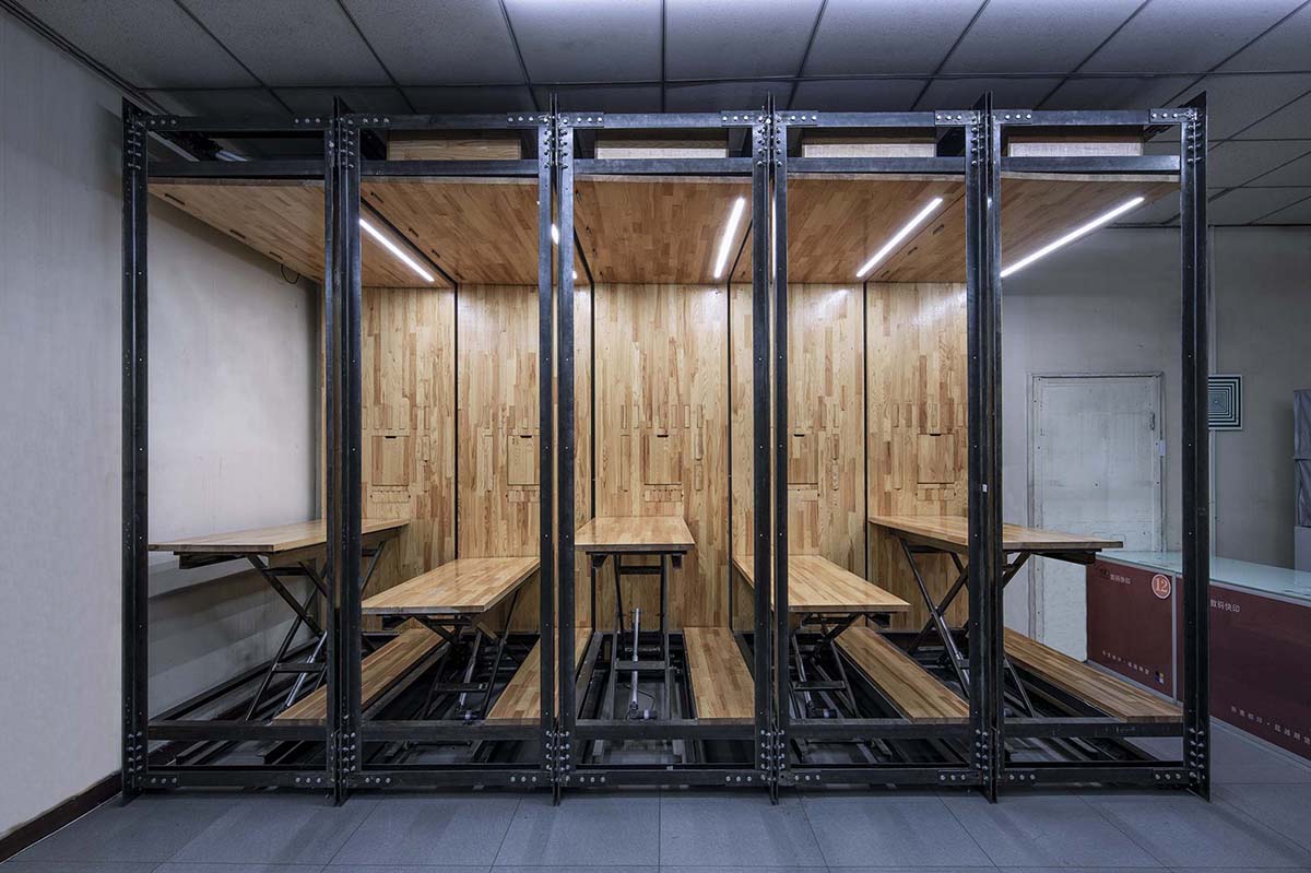 LUO studio designed one module that can adapt to various office spaces in Beijing