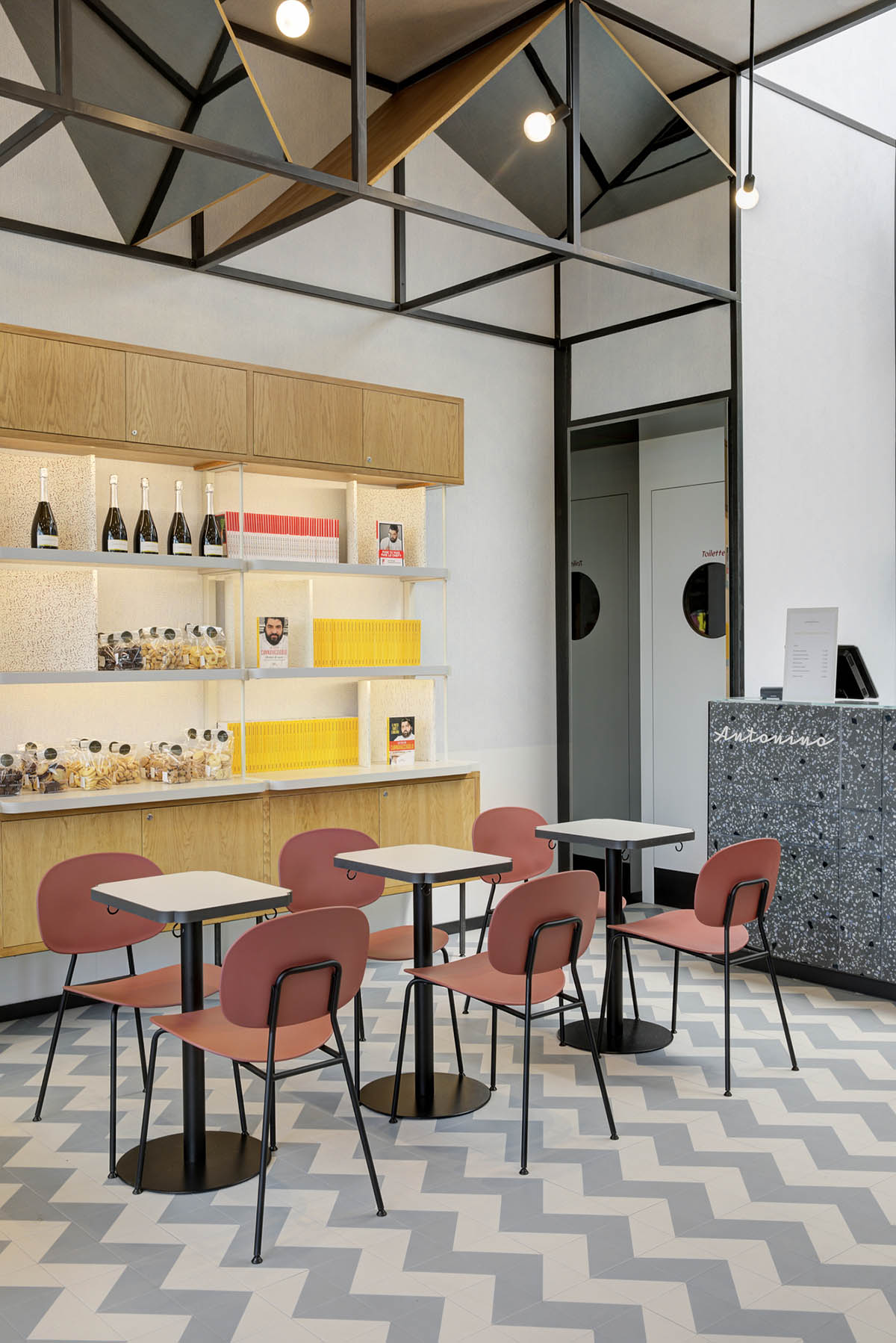 lamatilde completes new restaurant for street food with colourful interior in Italy