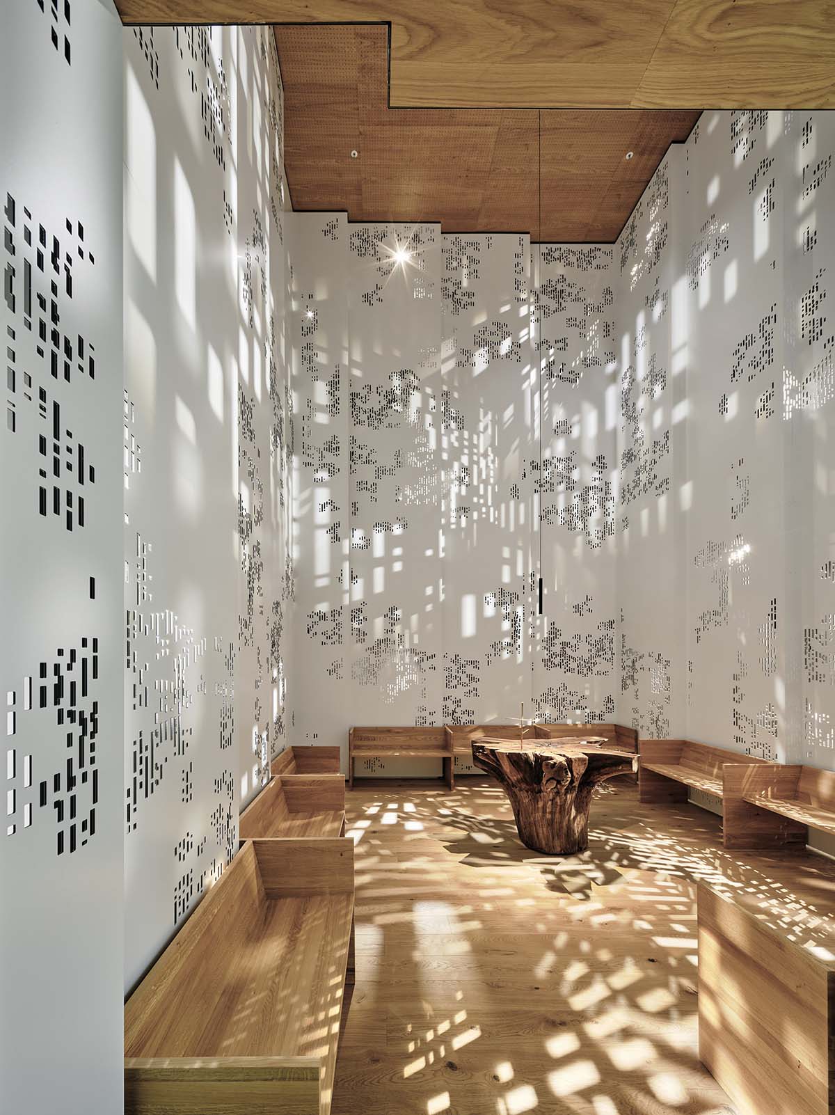 World Interior Of The Year Award 2025 goes to Fractal Chapel by INNOCAD architecture in Graz, Austria