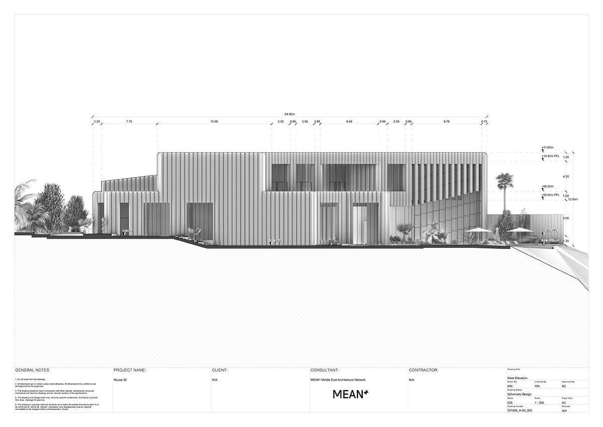 MEAN* designs retreat with sculptural limestone façade to escape from busy city life in UAE