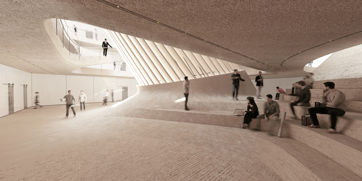 NextOffice creates giant node-looking passage for Mashhad C.E.O. Headquarters in Iran