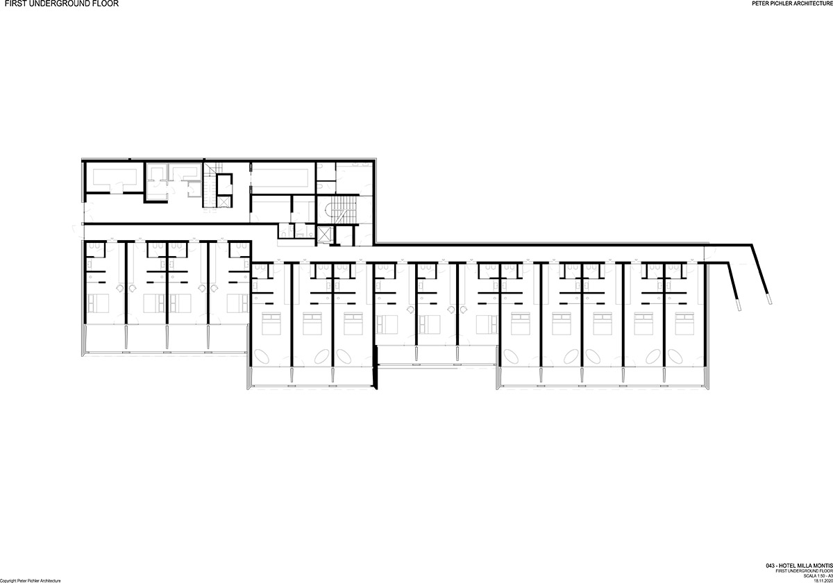 Peter Pichler's Hotel Milla Pontis features black exoskeleton inspired by vernacular architecture