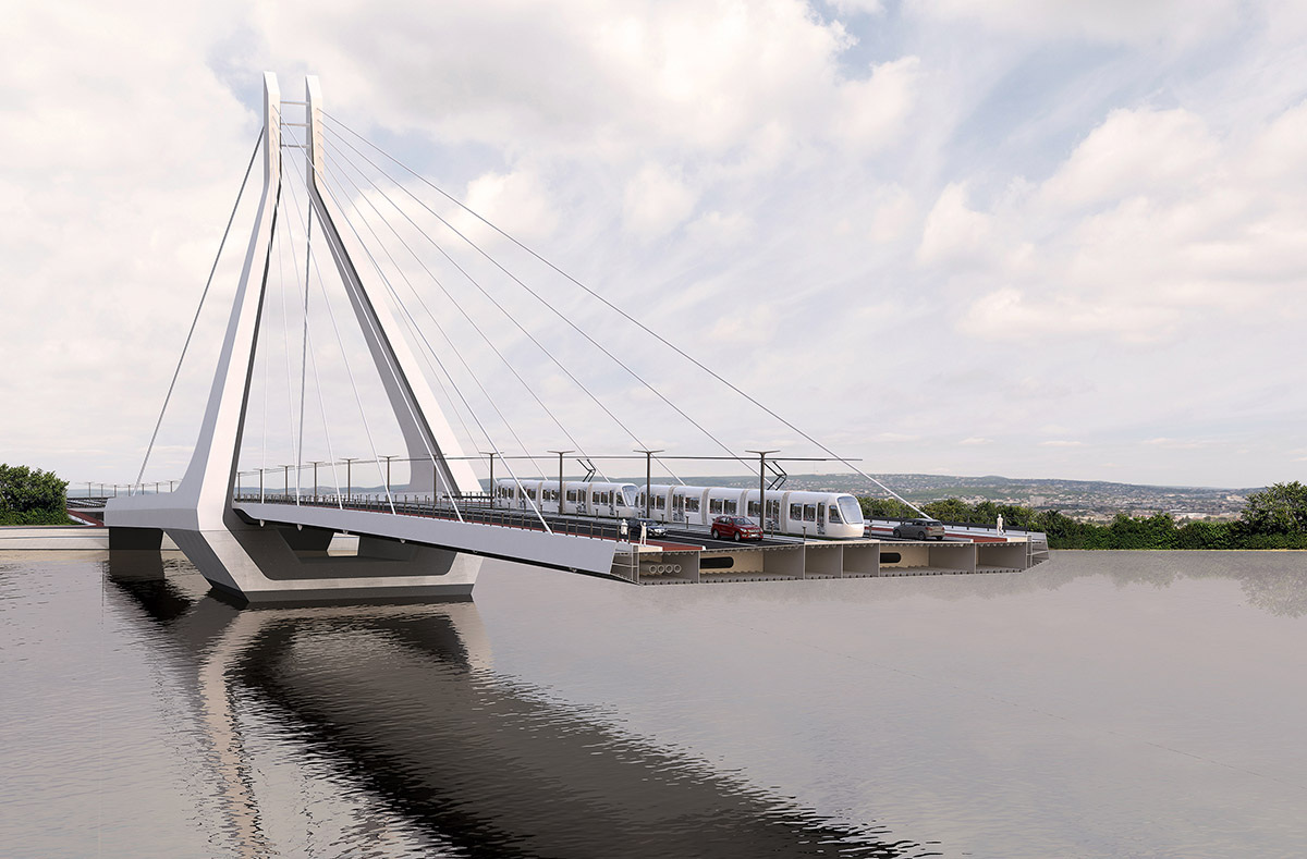 UNStudio wins Budapest's first international competition to design a new bridge