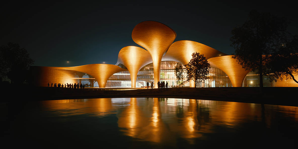 ZHA unveils design for New Scientific Research Centre featuring giant wind towers in Uzbekistan 