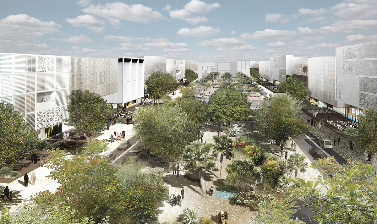 OMA designs checkerboard-like mixed-use masterplan for the Government of Dubai Knowledge Fund
