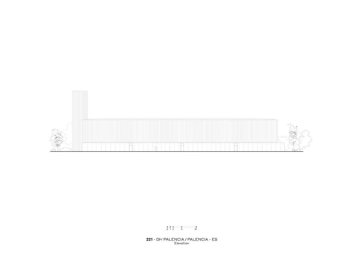 FRPO Rodríguez & Oriol built thermal power plant with steel base and translucent lantern in Spain 