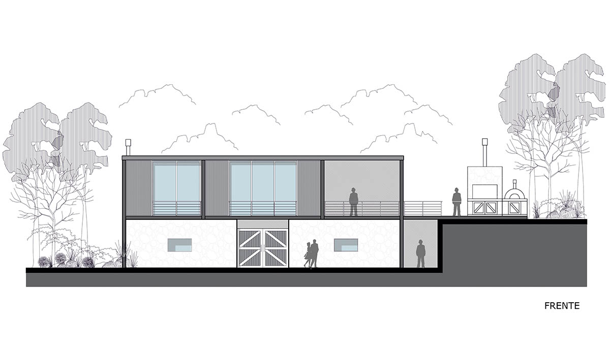 Carolina Vago Arquitectura's weekend house in Argentina integrates rustic and modern elements