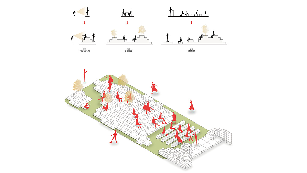 TOWOdesign completes exhibition space composed of different combinations of furnitures