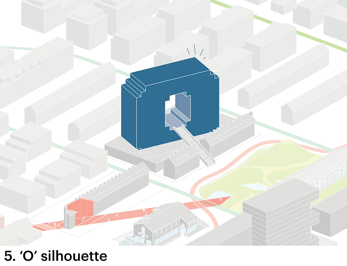 MVRDV reveals blue-colored letter-shaped apartment building in Mannheim