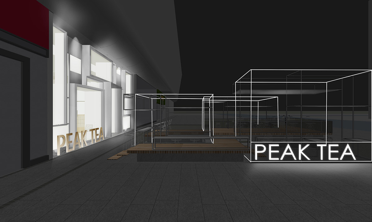 Onexn Architects designs Peak Tea that blends indoor with outdoor area in Shenzhen