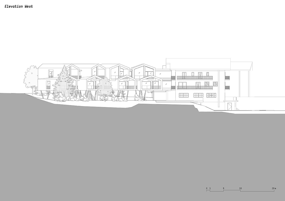 noa* network of architecture creates self-contained green tree suites raised on stilts in South Tyrol