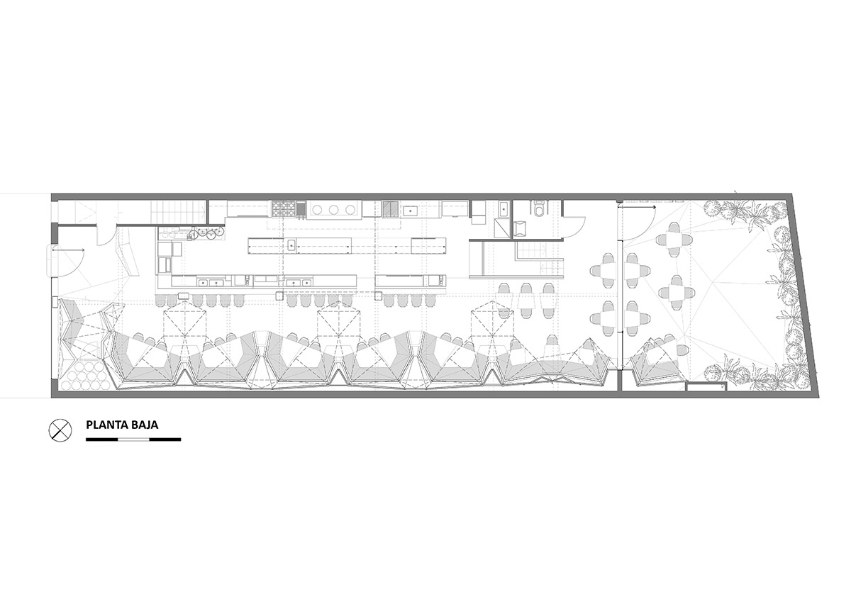 Hitzig Militello Arquitectos creates abstract landscape in the interior of Mamba Bar in Buenos Aires