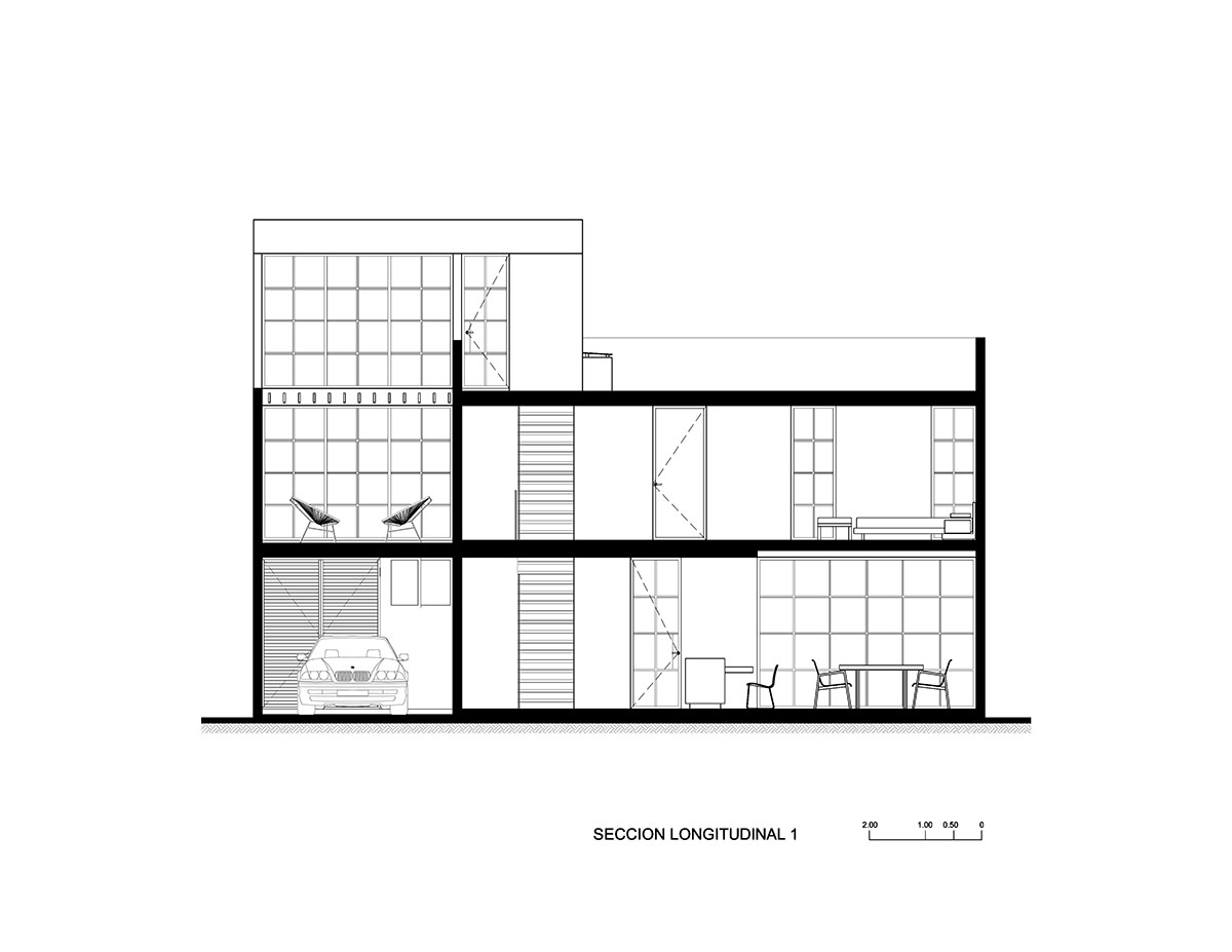 Estudio Tecalli uses red clay brick, concrete and glass to form MoMa House in Mexico