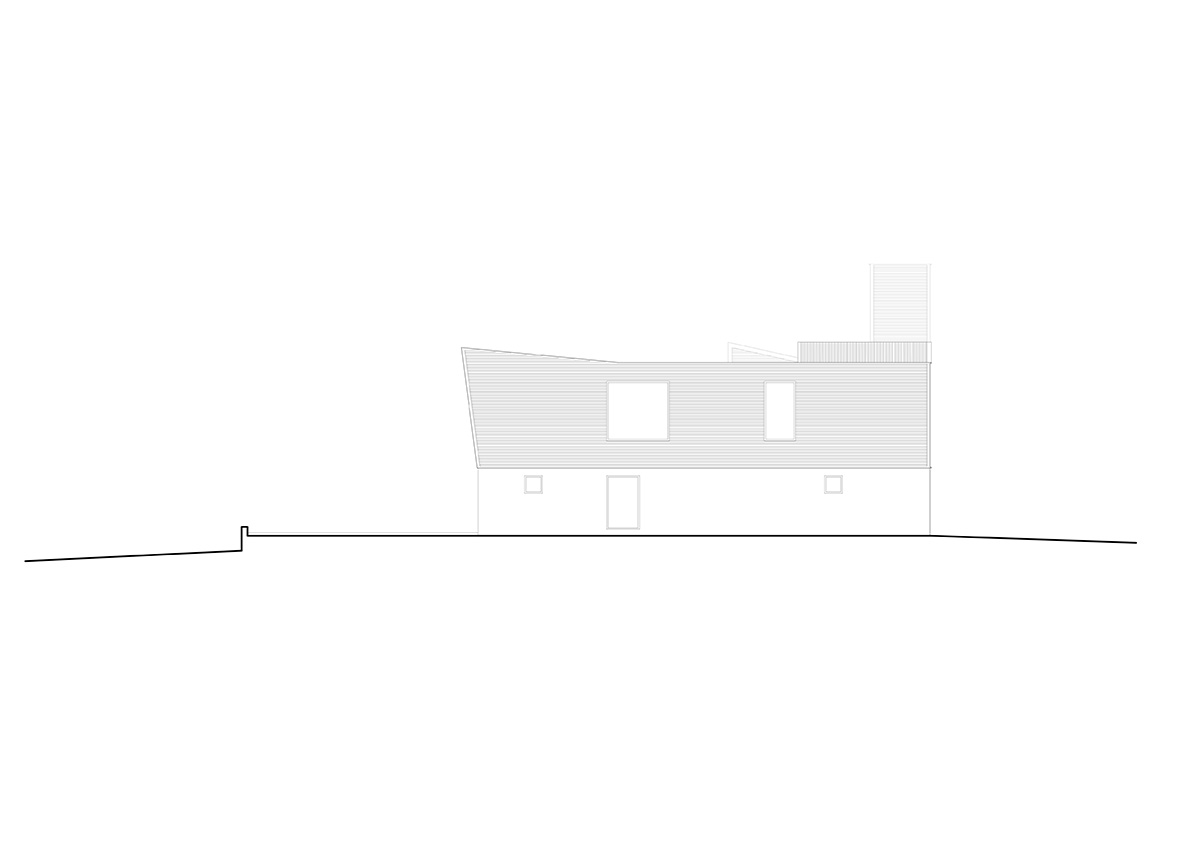 Además Arquitectura completes weekend house made from black corrugated metal sheets