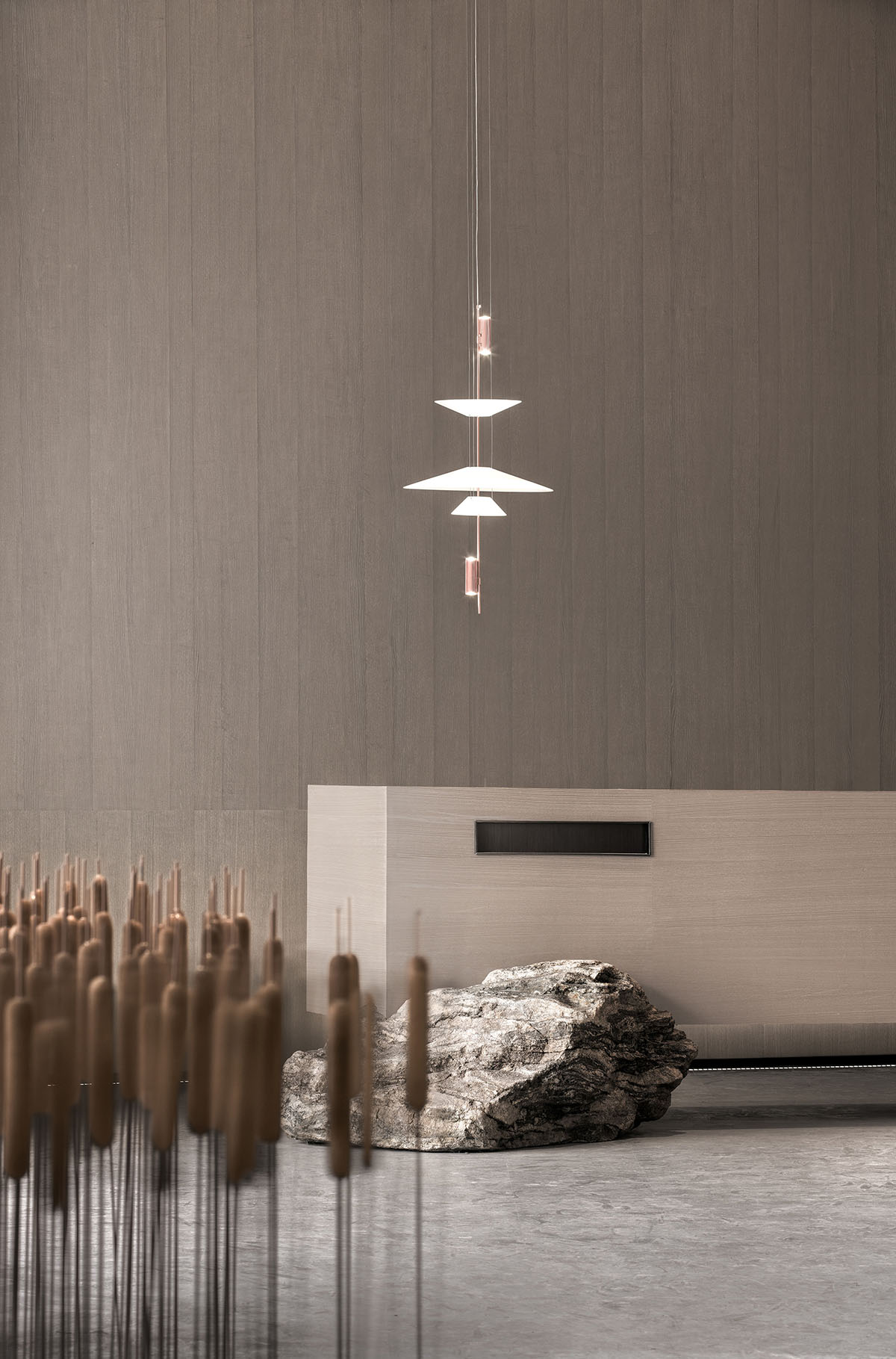 ONE-CU Interior Design Lab completes interiors of Xi'an Vanke - View Lake Sales Center in China