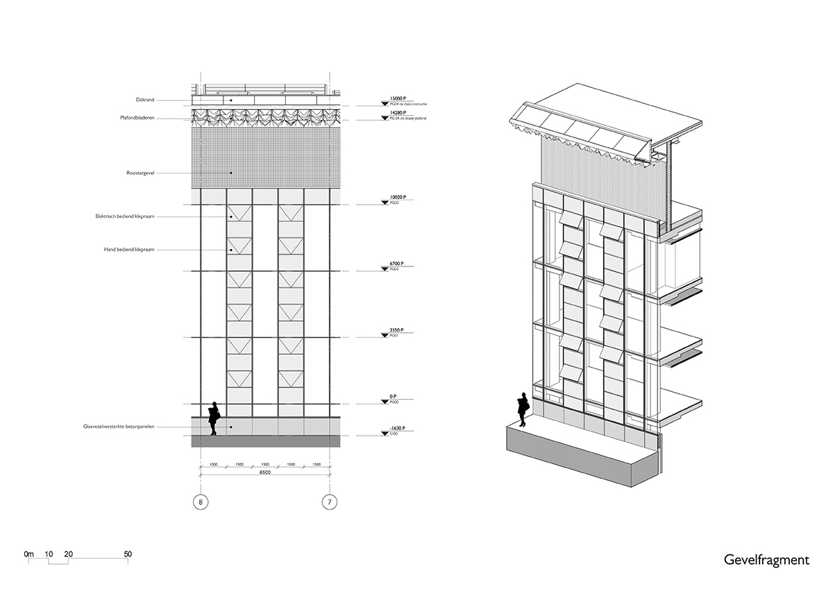Benthem Crouwel Architects create forest-like effect for a new office building in Amsterdam